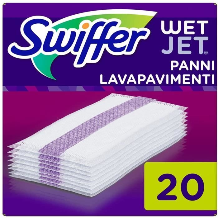 Lingette de nettoyage lavables pour balai Swiffer WetJet,tampons