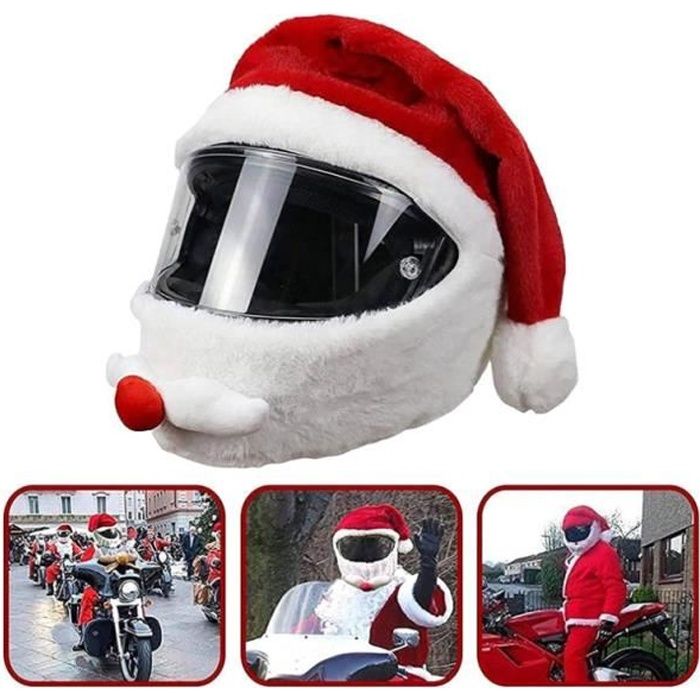 Couvre-Casque de Moto, Housse De Casque Moto Peluche Universel