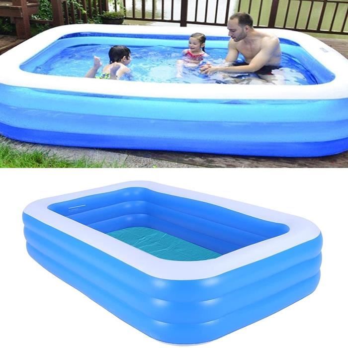 Piscines Gonflables, Toboggan Aquatique Gonflable pour Enfants, Piscine Familiale Rectangulaire
