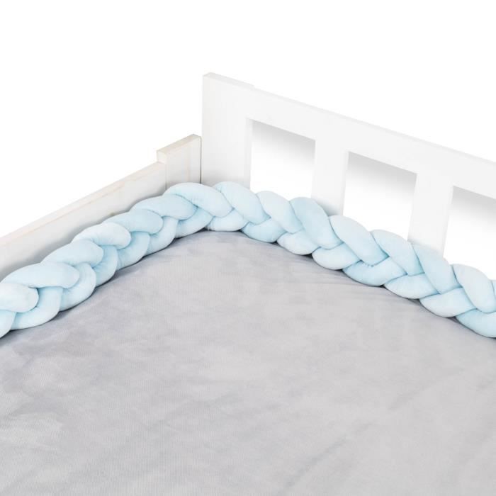 Tour De Lit Bebe 150 Cm Tour De Lit Tresse Bebe Fille Et Les Garcon Coussin Serpent Bebe Bleu Cdiscount Puericulture Eveil Bebe