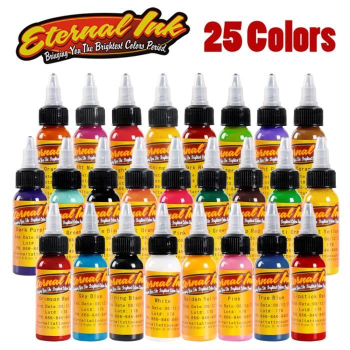 Tattoo Eternal Tattoo Ink Set 25 Couleurs Set 1oz Cdiscount Au quotidien