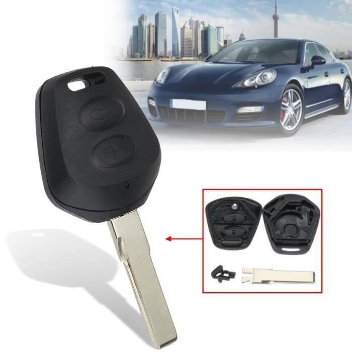 2-Tasten-Fernbedienungs-Schlüsselgehäuse Schwarz – Für Porsche 911, 996, Boxster 986