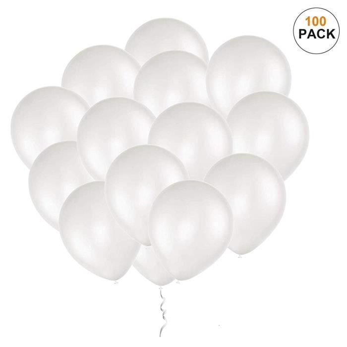 Sinwind Blanc Ballon Nacre 100 Ballon Baudruche Blanc Helium Latex 30cm Pour Mariage Naissance Bapteme Anniversaire Fet 3233 Achat Vente Ballon Decoratif Cdiscount