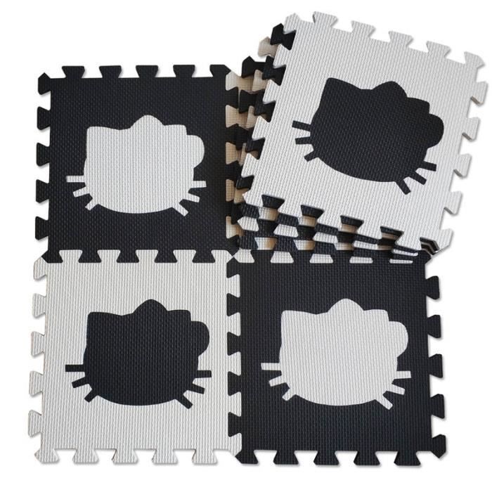 Tapis Puzzle En Mousse épaisse 30x30 Cm - Carreaux Emboîtables Gris Foncé | Revêtement Sol Chambre Enfant, Salon, Salle De Jeux - 6