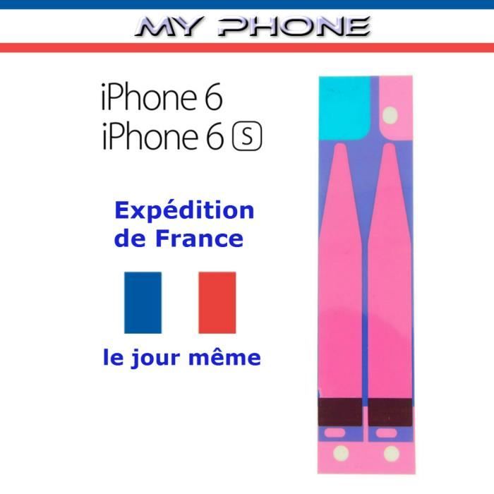MY PHONE : Autocollant Colle Batterie Stickers Adhésifs IPHONE 6 - 6S Double Face Strips
