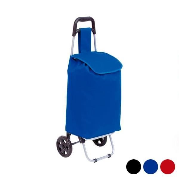 Chariot Courses Pliable 3 roues Haute qualite Bleu Panier Courses roulettes Cabas Courses Caddie Courses Solide