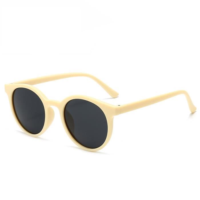 Couleur beige Lunettes de soleil rondes retro pour femmes de styliste Vintage petites lunettes de soleil pou Achat Vente lunettes de soleil Mixte Neuf Cdiscount