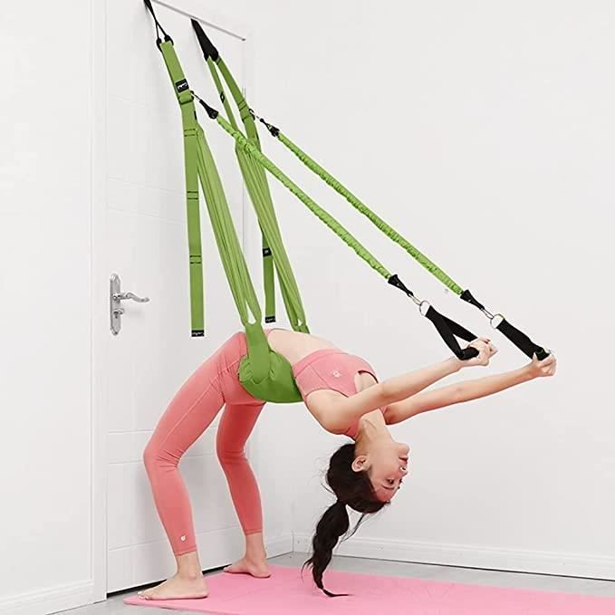 B4 - Sangle de Yoga aérien réglable, élastique, porte de hamac, balançoire,  équipement'entraînement pour femm