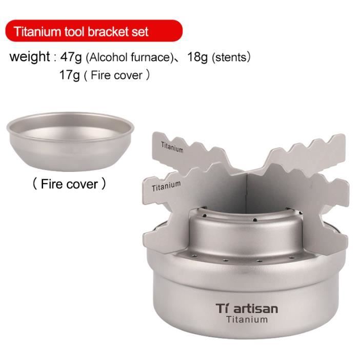 Couvercle De Tasse En Titane Pour Camping - Léger Et Durable - Tailles 80mm à 120mm - 14