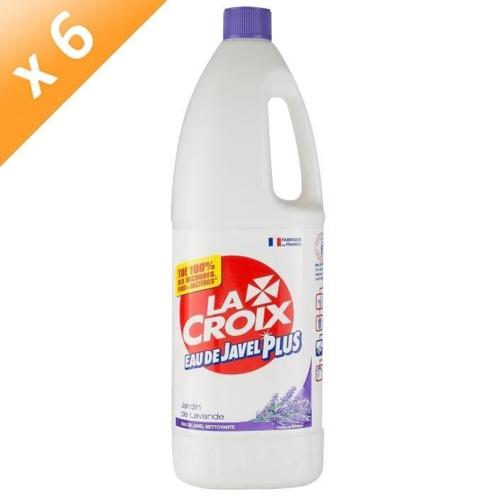 la croix eau de javel parfumee lavande 1 5 l lot de 6 achat vente nettoyage multi usage 6 eau de javel lavande 1 5 l cdiscount