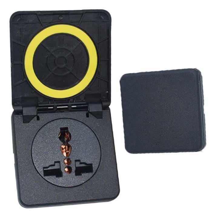 Couvercle étanche Pour Prise électrique - Protection Anti-eau Et Poussière, Compatible Prise Simple EU - 8