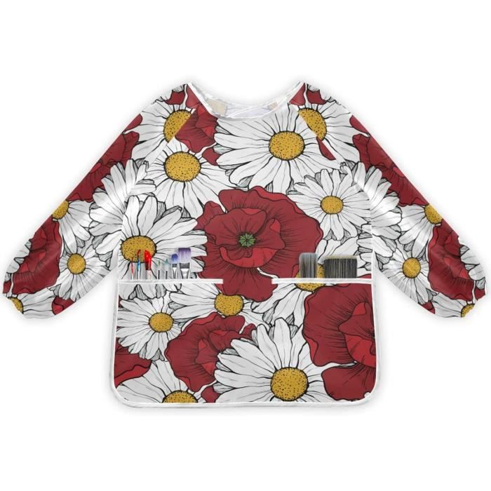 Bavoirs Manches Longues Imperméables Vicloon - 3pcs - 6 Mois à 3 Ans - PEVA Lavable