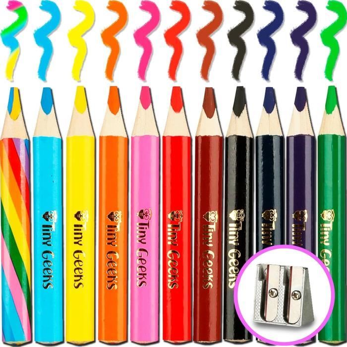 Lot de 16 crayons arc-en-ciel pour enfants, crayons de couleur pour enfants, crayons magiques pour enfants, arc-en-ciel, bois stable