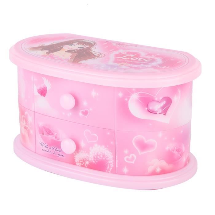 JABNOW 2 Boîtes à Bijoux En Bois En Forme De Cœur DIY – Kit Créatif Avec Peinture, Autocollants Diamant, Cadeau Anniversaire Pour Filles 6-10 Ans