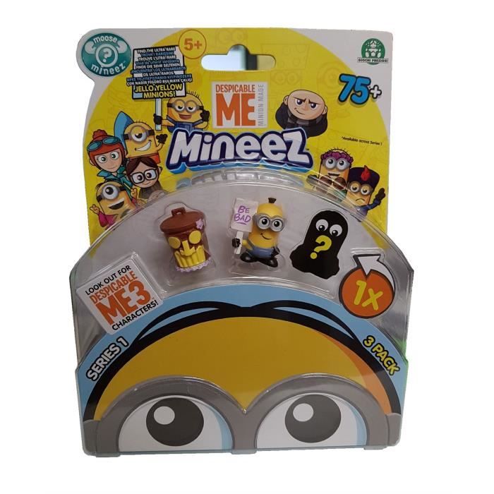 Figurines Minions Mineez - Despicable Me - Blister 3 Figurines - Intérieur - Chine