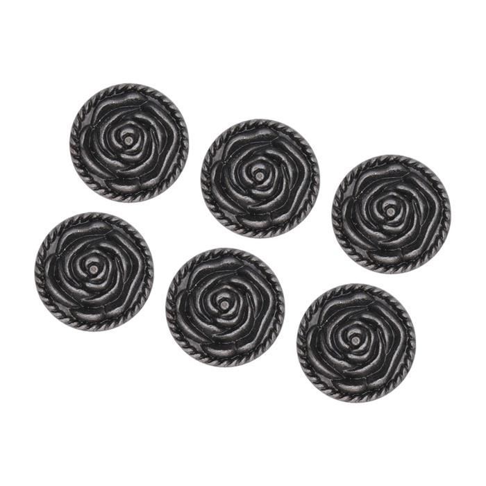10 Boutons De Meuble En Cuivre Antique, Style Tourbillon, 28 Mm Environ, Super Look Rétro Pour Vitrine K2859-AC