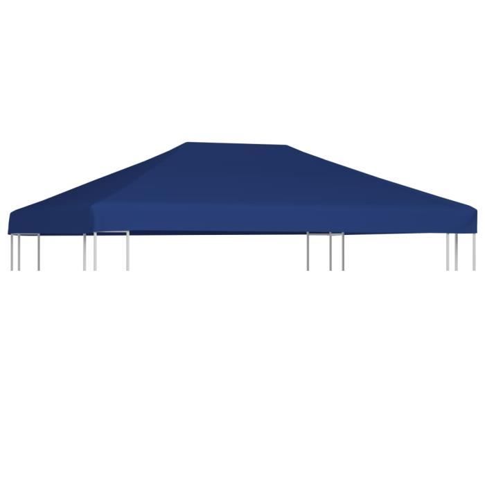 Toile De Belvédère VidaXL 4x3m | Toit Double Niveau Terre Cuite | 310g/m² Polyester PVC | Protection Soleil/Pluie
