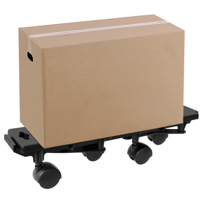 Chariot De Déménagement 4 Roues - Lot De 4 + élévateur Extensible - Capacité 580 Kg - Pour Meubles Lourds (canapé, Frigo, Piano…)