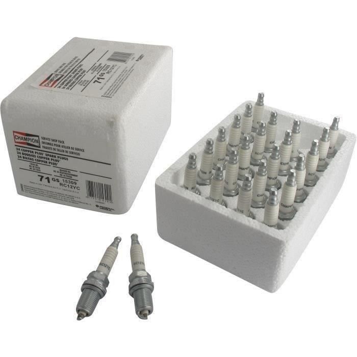 Pack atelier de 24 Bougie d'allumages CHAMPION RC12YC