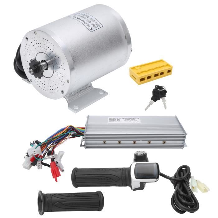 VINGVO Kit de conversion pour vélo électrique Moteur de brosse électrique 48V 2000W avec kit de