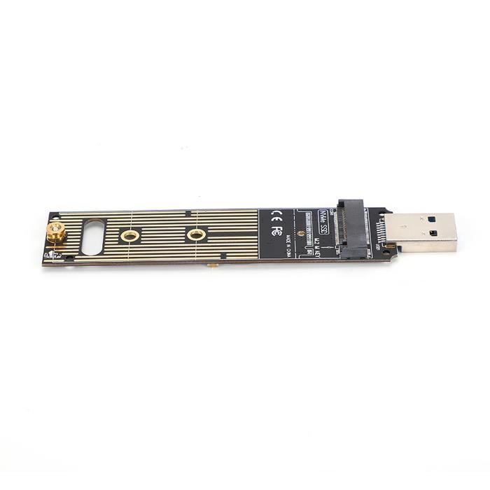 Carte Adaptateur SSD M.2 NVMe Vers USB 3.1 - Convertisseur Disque Dur Externe M-Key PCIe