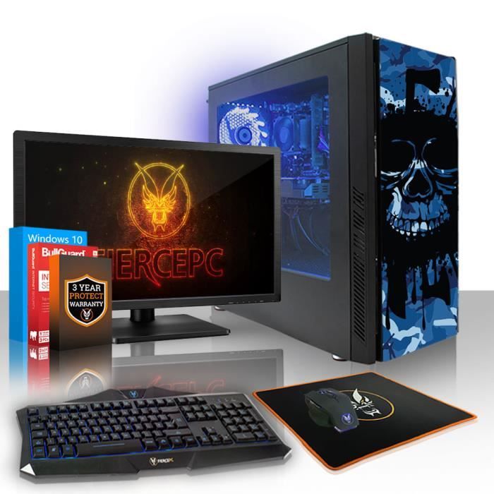 Top achat Ordinateur de bureau Fierce EXILE PC Gamer de Bureau - AMD Ryzen 3 2200G 4x3.7GHz CPU, 8Go RAM, Radeon Vega 8, 1To HDD - 408306 pas cher