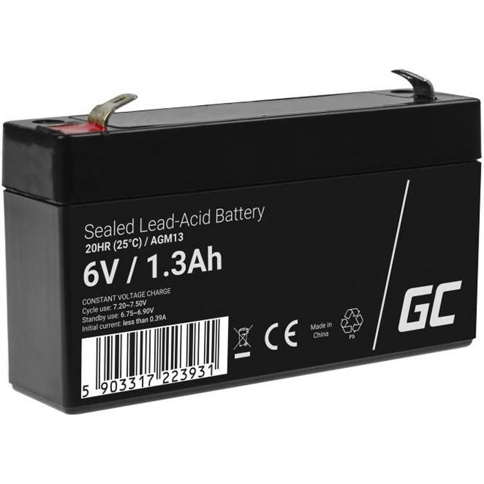 GreenCell® Rechargeable Batterie AGM 12V 9Ah accumulateur au Gel Plomb  Cycles sans Entretien VRLA Battery étanche - Cdiscount Auto