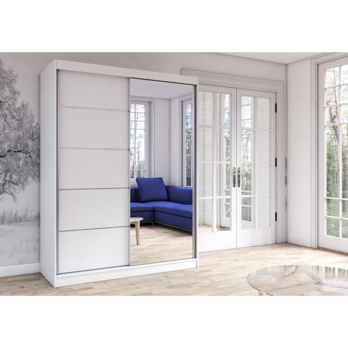 Armoire KALKE Grand modèle portes coulissantes 150x61x200 cm