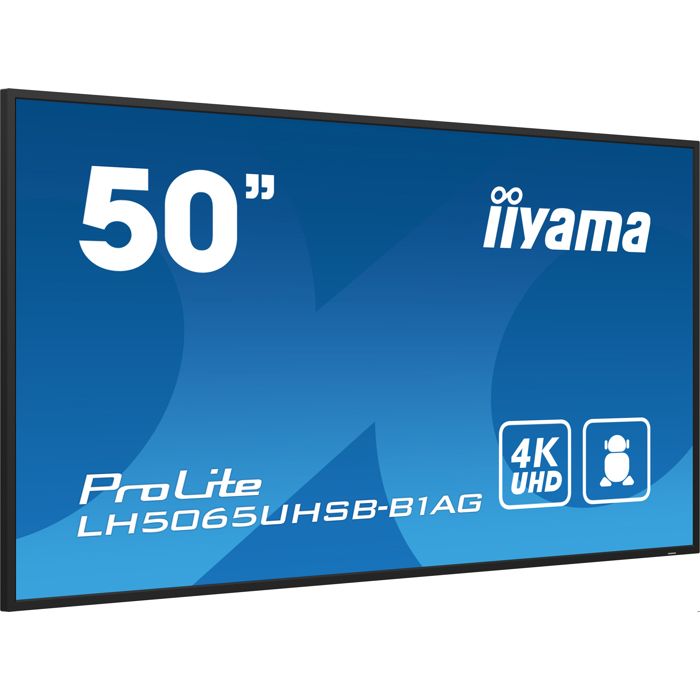 iiyama ProLite LH5065UHSB B1AG Classe de diagonale 50 49.5 visualisable écran LCD rétro éclairé par LED signalisation numérique Android 4K UHD 3840 x 2160 - vue 2