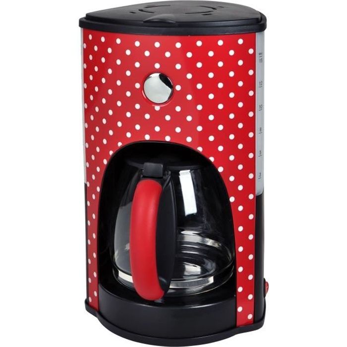 Kalorik TKG CM 1045 WBD N Cafetière Filtre Rétro 1,5L - 12-15 Tasses, Verseuse Verre, Blanc/Noir 900W