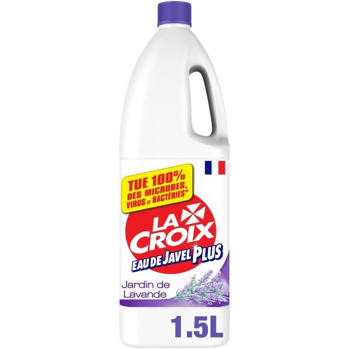 lacroix eau de javel plus desinfectant jardin de lavande 1 5 l cdiscount maison