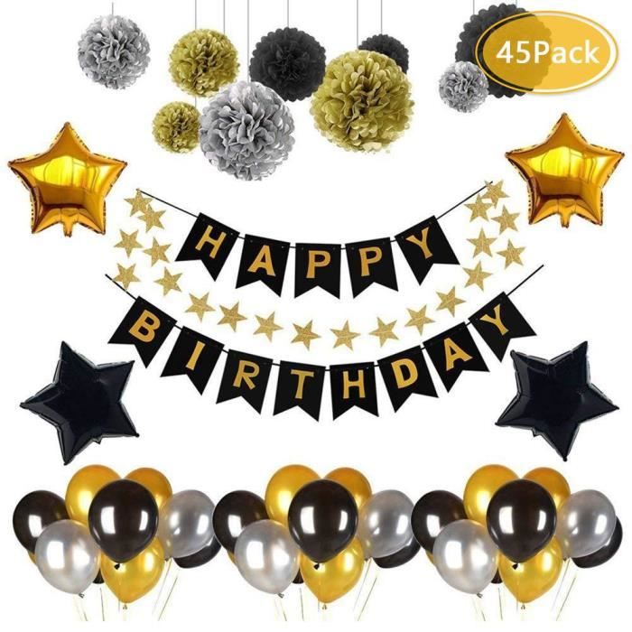 Sunarrive Deco Anniversaire 40 Ans Noir Et Or Decoration Ballons 40 Ans Pour Homme Femme Ballons De Baudruche Decorations Sunarrive Deco Anniversaire 40 Ans Noir Et Or Decoration Ballons 40 Ans Pour Homme Femme Ballons De Baudruche Decorations