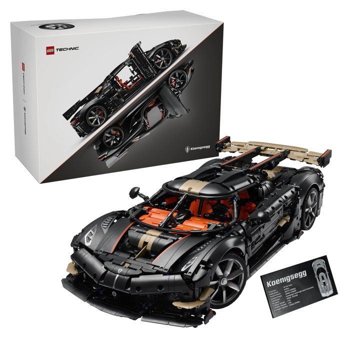 LEGO Technic 42232 Megacar Sadairs Spear de Koenigsegg - Set Adulte - Maquette de Voiture - Idée Cadeau