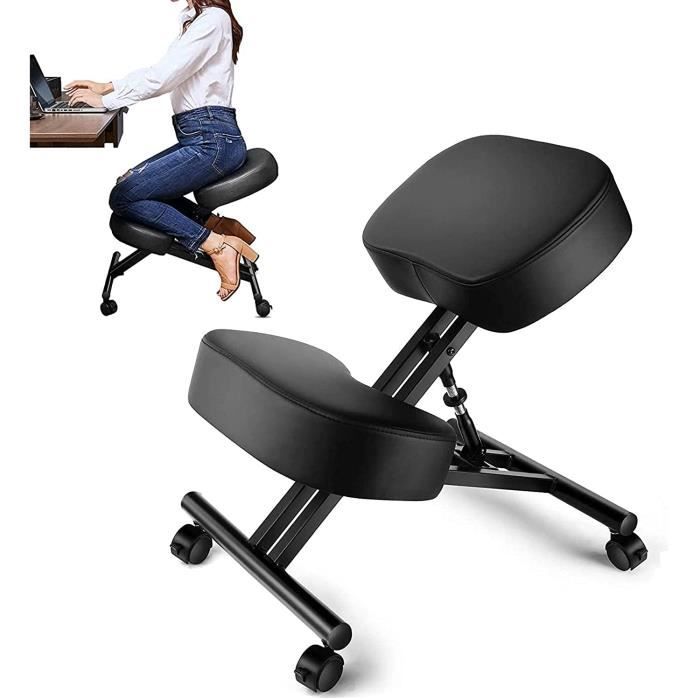 chaise et tabouret de bureau - limics24 - à genoux ergonomique réglable