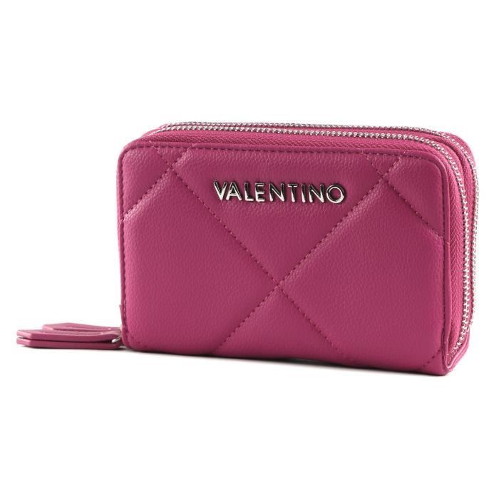 VALENTINO Cold Re Wallet Fuxia 228617 porte monnaie porte monnaie pourpre Cdiscount Bagagerie Maroquinerie