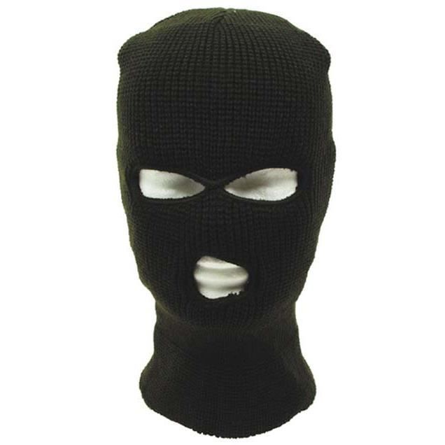 Cagoule 3 Trous – Noir – Taille Unique – Polyester – Coupe-vent, Chaude – Pour Ski, Moto, Vélo, Randonnée – Homme Et Femme