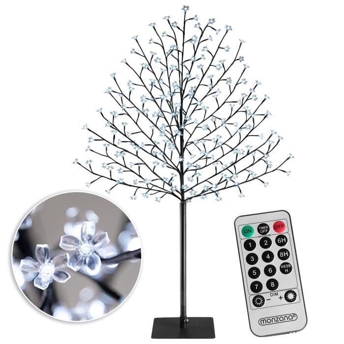 MONZANA® Arbre lumineux LED 180 cm Décoration lumineuse de Noël 200 LED blanc froid intérieur extérieur IP44