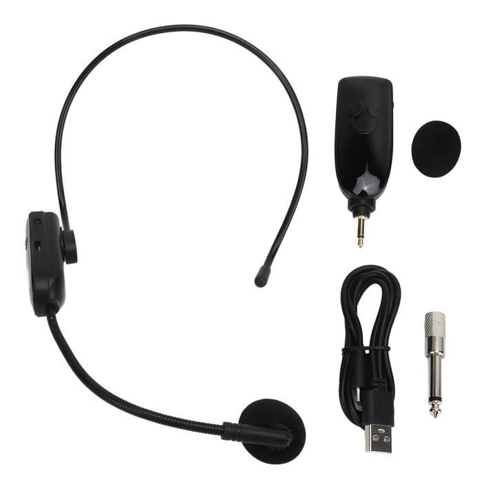 Mothinessto micro casque sans fil 2.4G Microphone casque léger casque