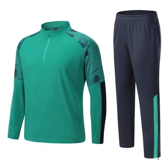 Vetement Football Enfant Ensemble T-Shirt Manches Longues Et