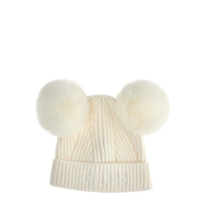 Bonnet fille Guess Cream white Cdiscount Pr t Porter