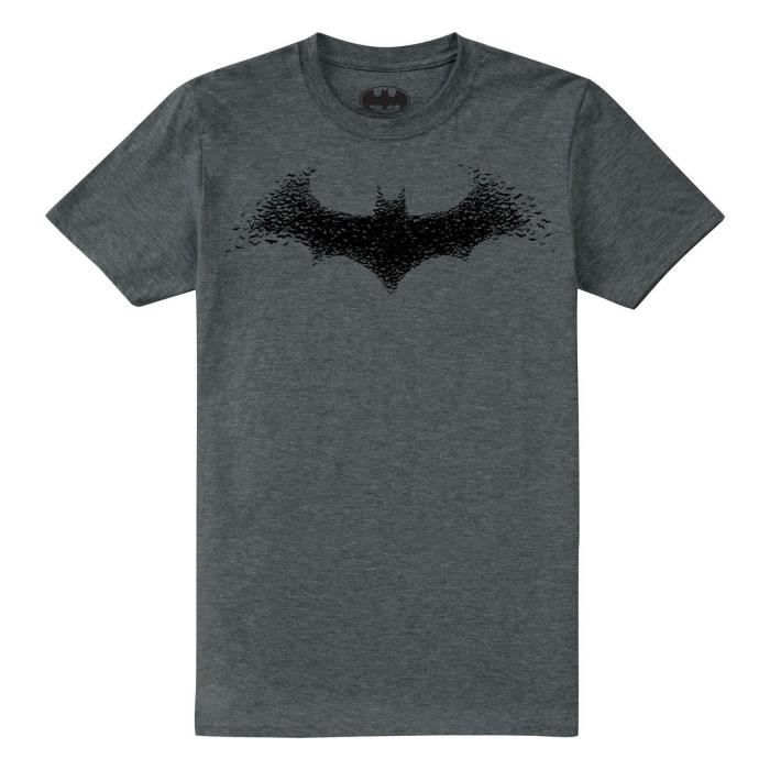DC Comics T-Shirt Batman à Manches Courtes Pour Homme - Motif Imprimé Logo  Batman - Gris Foncé Gris foncé - Cdiscount Prêt-à-Porter
