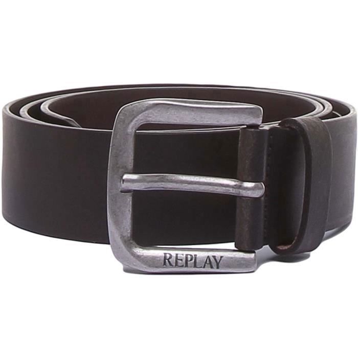 Replay A3001E.128 Ceinture Homme Marron Foncé