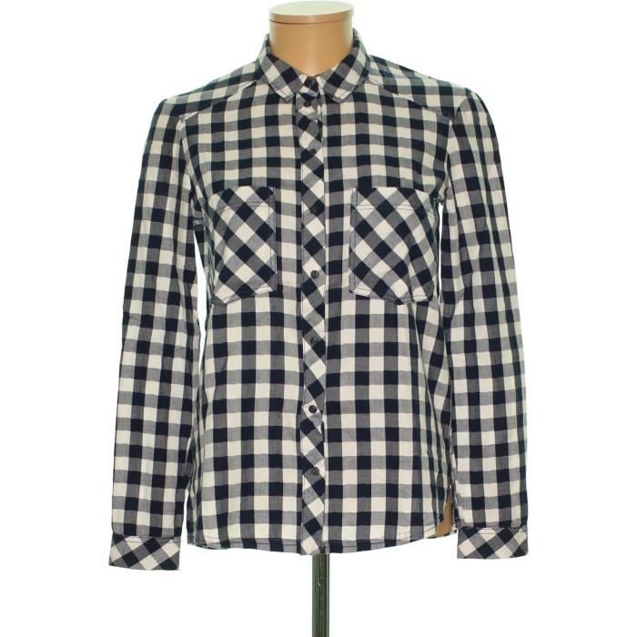 Blouse, Chemisier BERSHKA - Taille XS - #1857576 Bleu - Cdiscount  Prêt-à-Porter