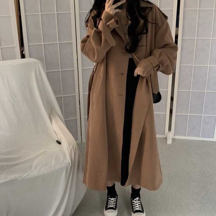 Manteau long sales style coréen