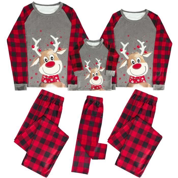 Pyjama de Noël pour la famille, pyjama familial assorti Buffalo