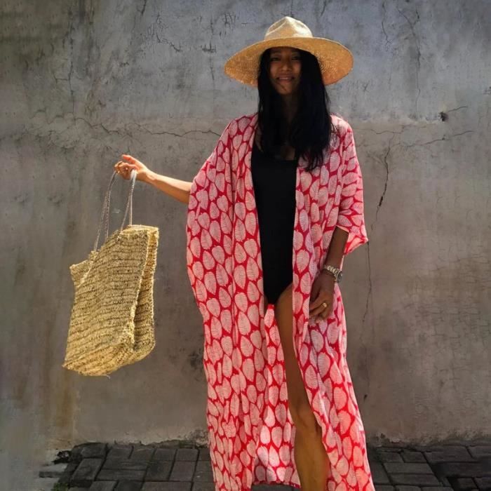 Robe de sales plage rouge
