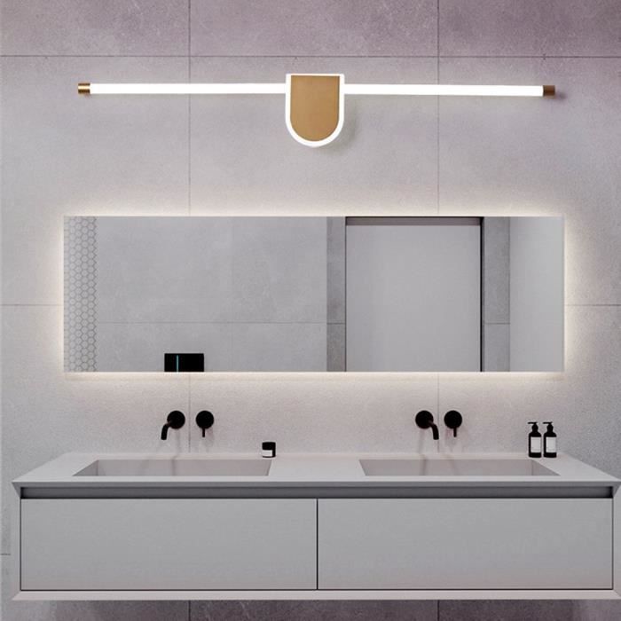 Lampe Salle de Bain LED Miroir Mur 8W Blanc Froid IP44 Aluminium Eclairage Pour Miroir Maquillage Ameublement Meuble Applique Mural lumière du miroir lampe miroir 