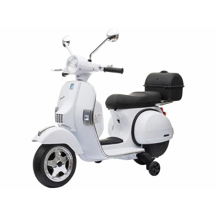 PLAYTASTIC  : Scooter &eacute;lectrique Vespa pour enfant EKM-300 