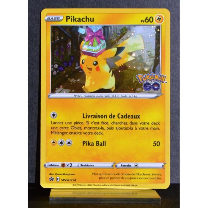 Carte Pokémon Pikachu 60 PV SWSH234 Promo NEUF FR - Cdiscount Jeux