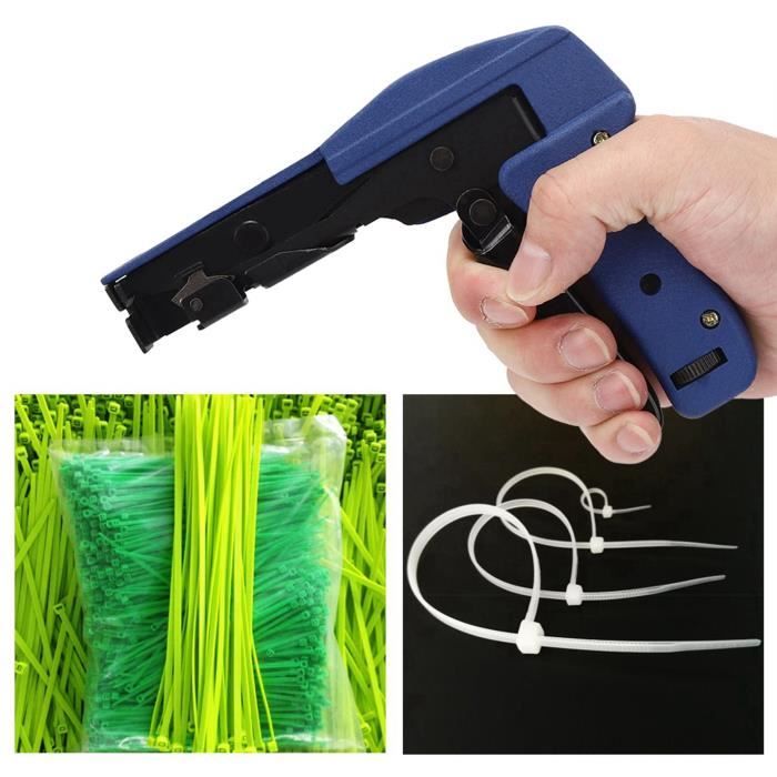 Kit 200 Colliers Métalliques + Pistolet Tendeur - Acier Inoxydable 304 Pour Câbles Et Tuyaux